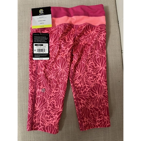 TWO - C9 By Champion Duo Dry‎ Girls Athletic Stretch Capri Sz XS (4-5) NWT!! - Picture 2 of 7